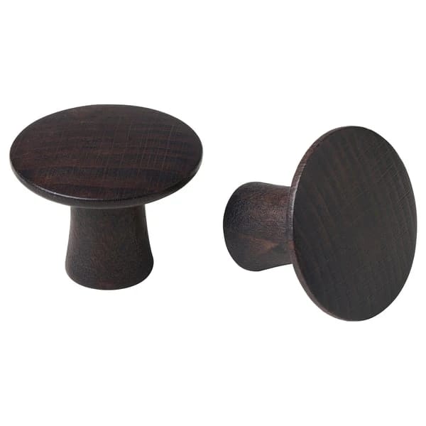 Knob, brown, 37 mm