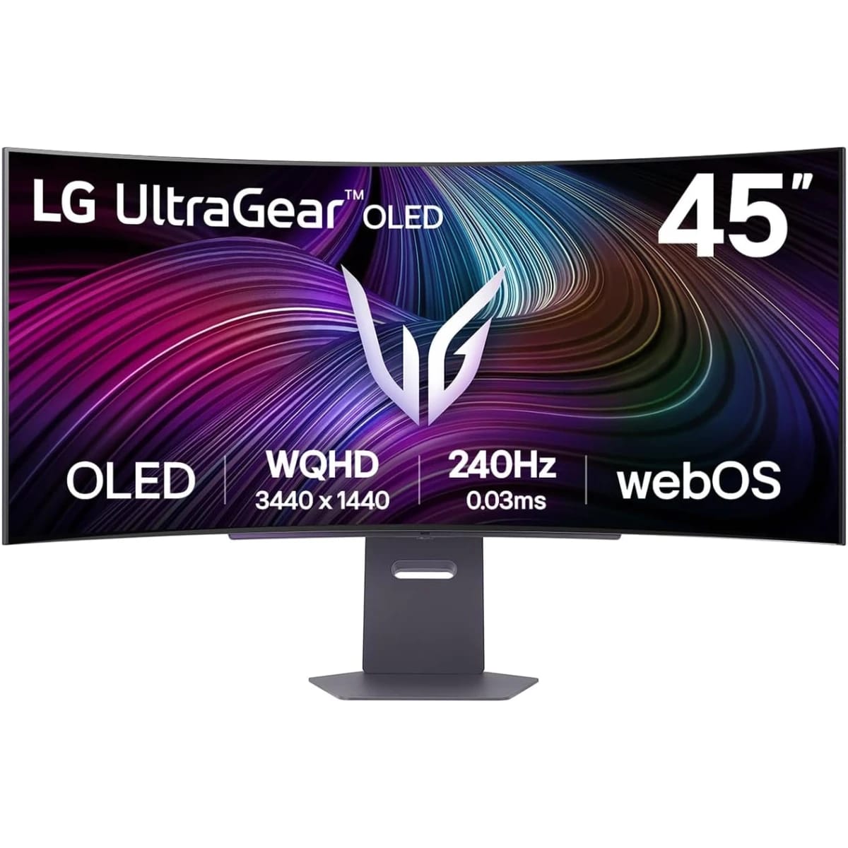 شاشة الألعاب LG 45GX90SA-B UltraGear™ مقاس 45 بوصة OLED WQHD منحنية