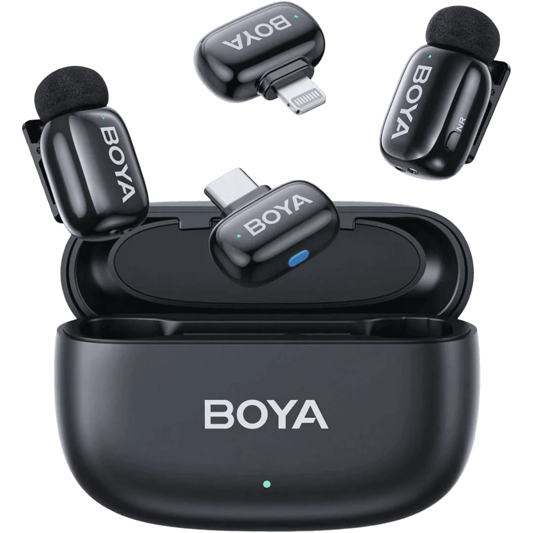 ميكروفون لاسلكي مزدوج BOYA Mini 12 | Type-C و Lightning