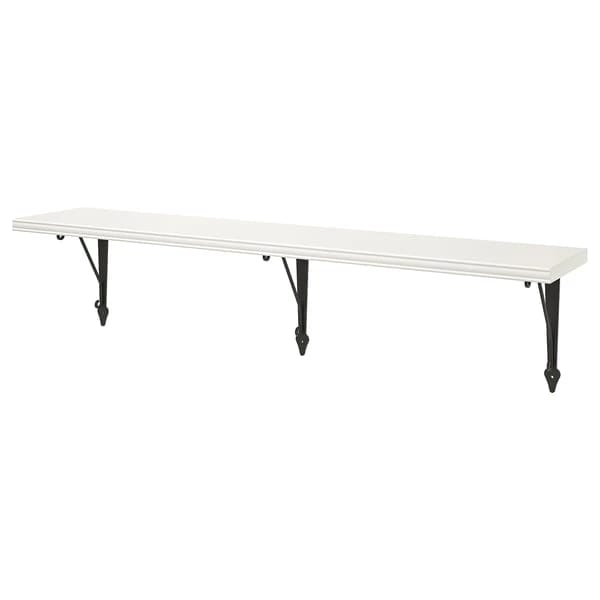 Wall shelf, white/anthracite, 120x20 cm