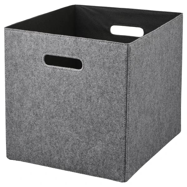 Box, grey, 33x38x33 cm