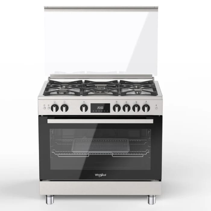 Whirlpool Gas Cooker 90 cm Full Safety Stainless Steel Model WR90 GGF 33229