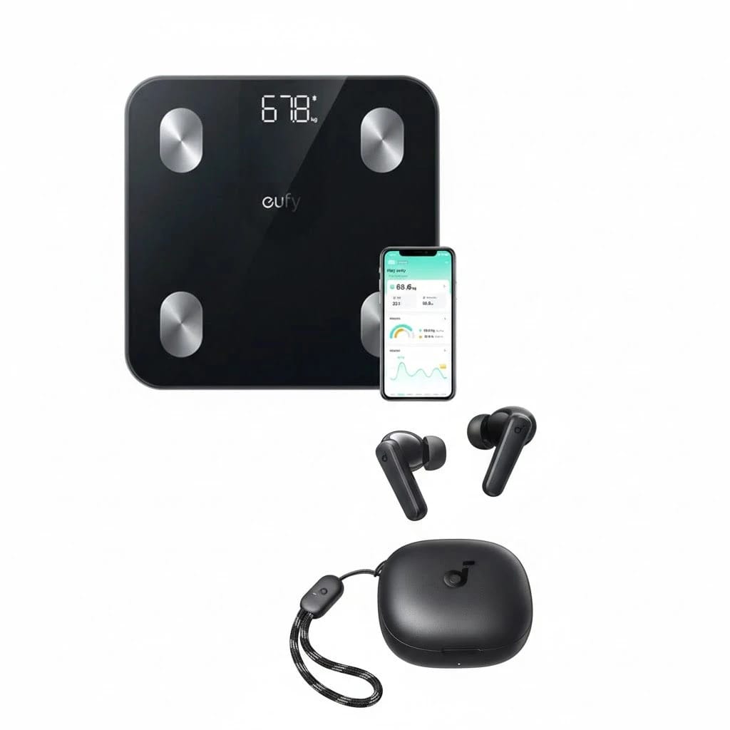 حزمة Anker: ميزان Eufy A1 الذكي + سماعات Soundcore R50i