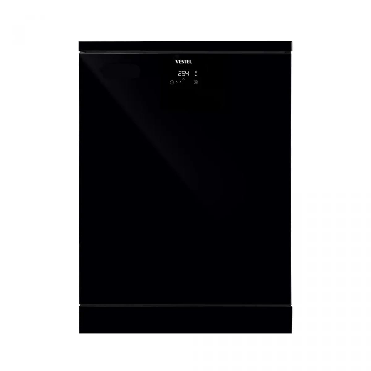 Vestel Dishwasher 9 Programs in Black Glass