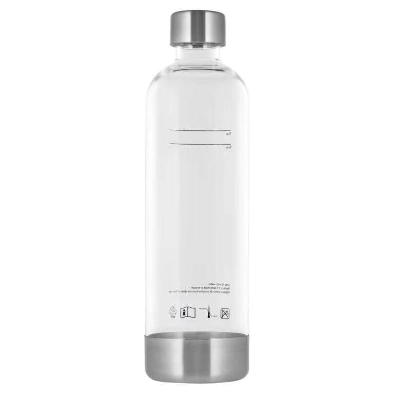 زجاجة مياه غازية UltraSoda سعة 1 لتر – زجاجة قابلة لإعادة الاستخدام خالية من BPA مع غطاء من الستانلس ستيل لجهاز UltraSoda
