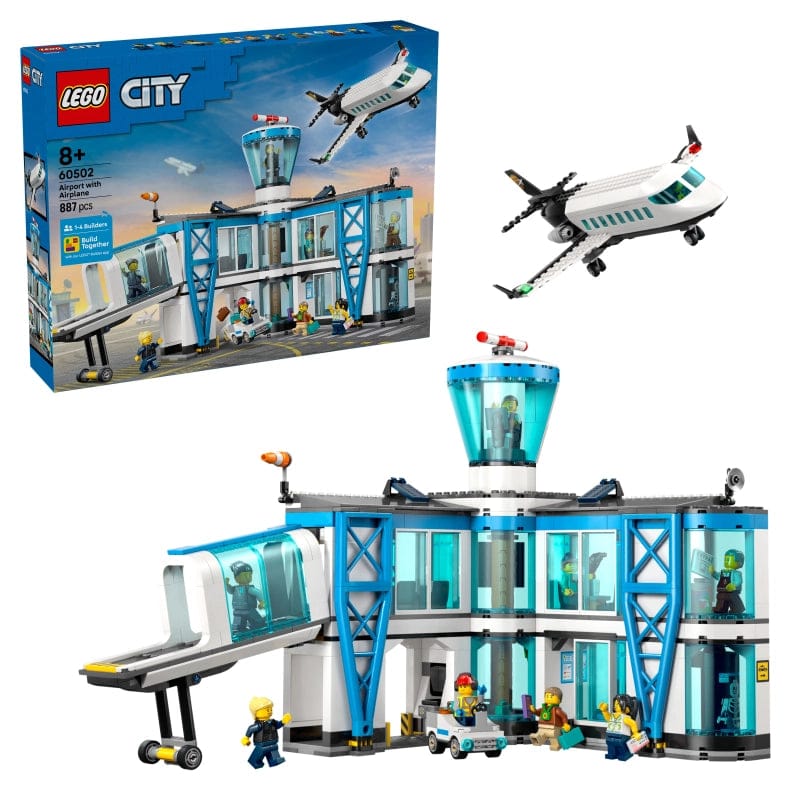 LEGO City Airport with Airplane – 887 Pieces