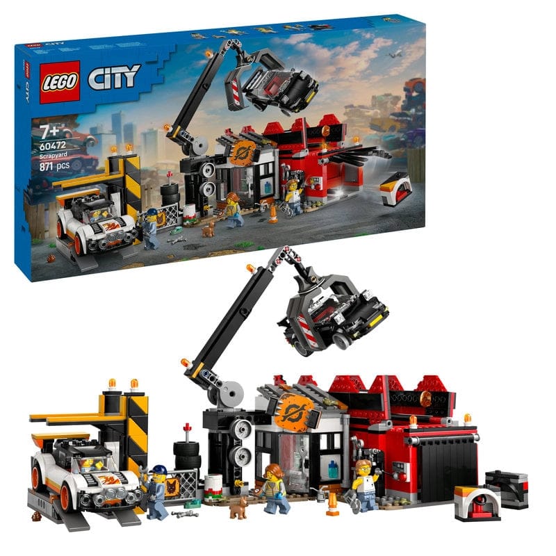 LEGO City Scrap Yard with Cars – 871 Pieces