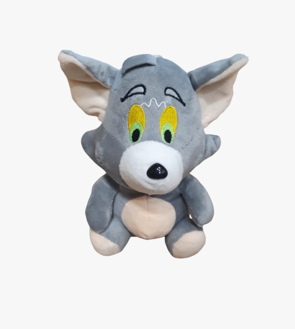 Famous Brand Stuffed Toy for Kids - Grey Tom Plush with Beloved Cartoon Character Design