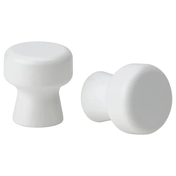 Knob, white, 27 mm