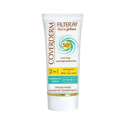 واقي شمس للبشرة الحساسة Coverderm Filteray Face Plus SPF50 50ml
