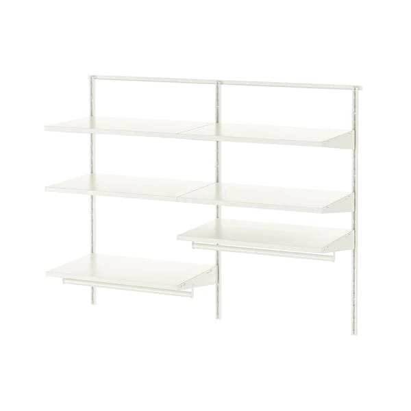 Wardrobe combination, white, 125x40x101 cm