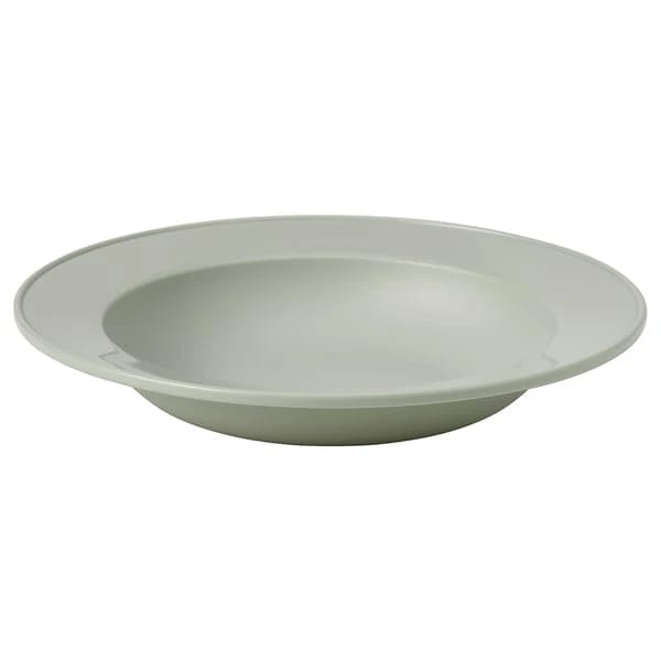 Deep plate, plastic/green-grey, 22 cm