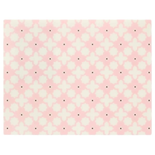 مفرش طاولة، مزخرف/وردي، 45x35 سم