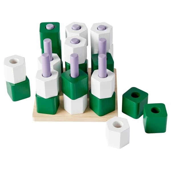 Board game, tic-tac-toe/multicolour