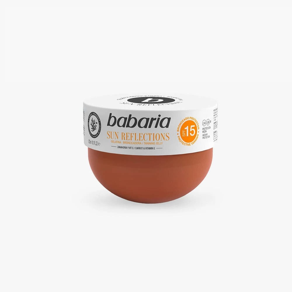 جل التسمير Babaria Sun Reflections Carrot Oil Spf15 Tanning Jelly 300ml