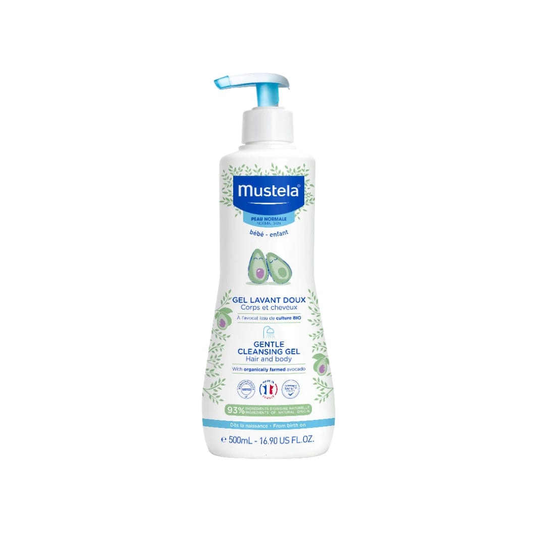 Mustela Gentle Cleansing Gel 500ml for Kids Body and Hair