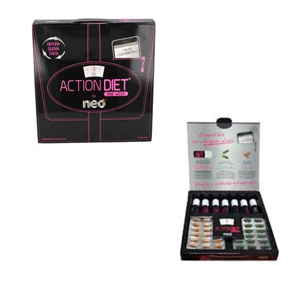 Neo Action Diet Woman Pack 7 Vials + 28 Capsules Dietary Supplement for Fat Burning