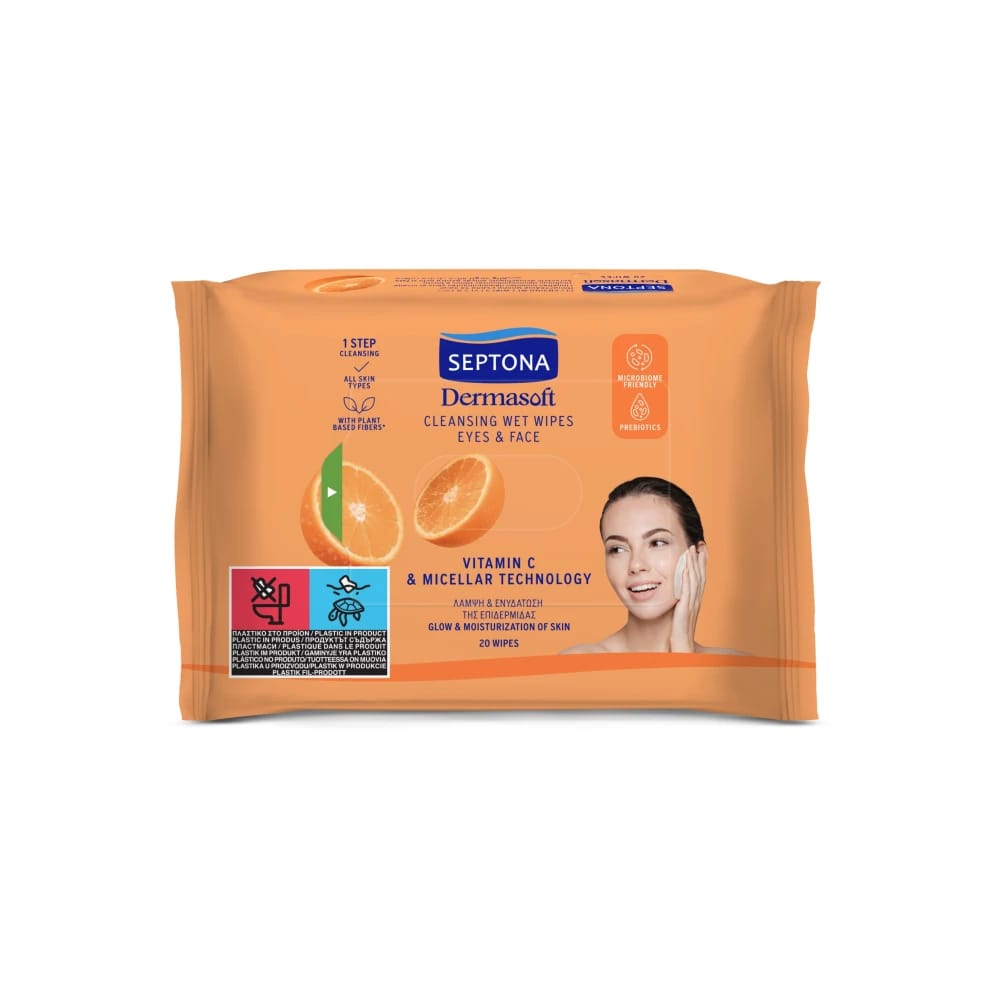 Septona Daily Cleansing Wipes With Vitamin C 20 Pcs