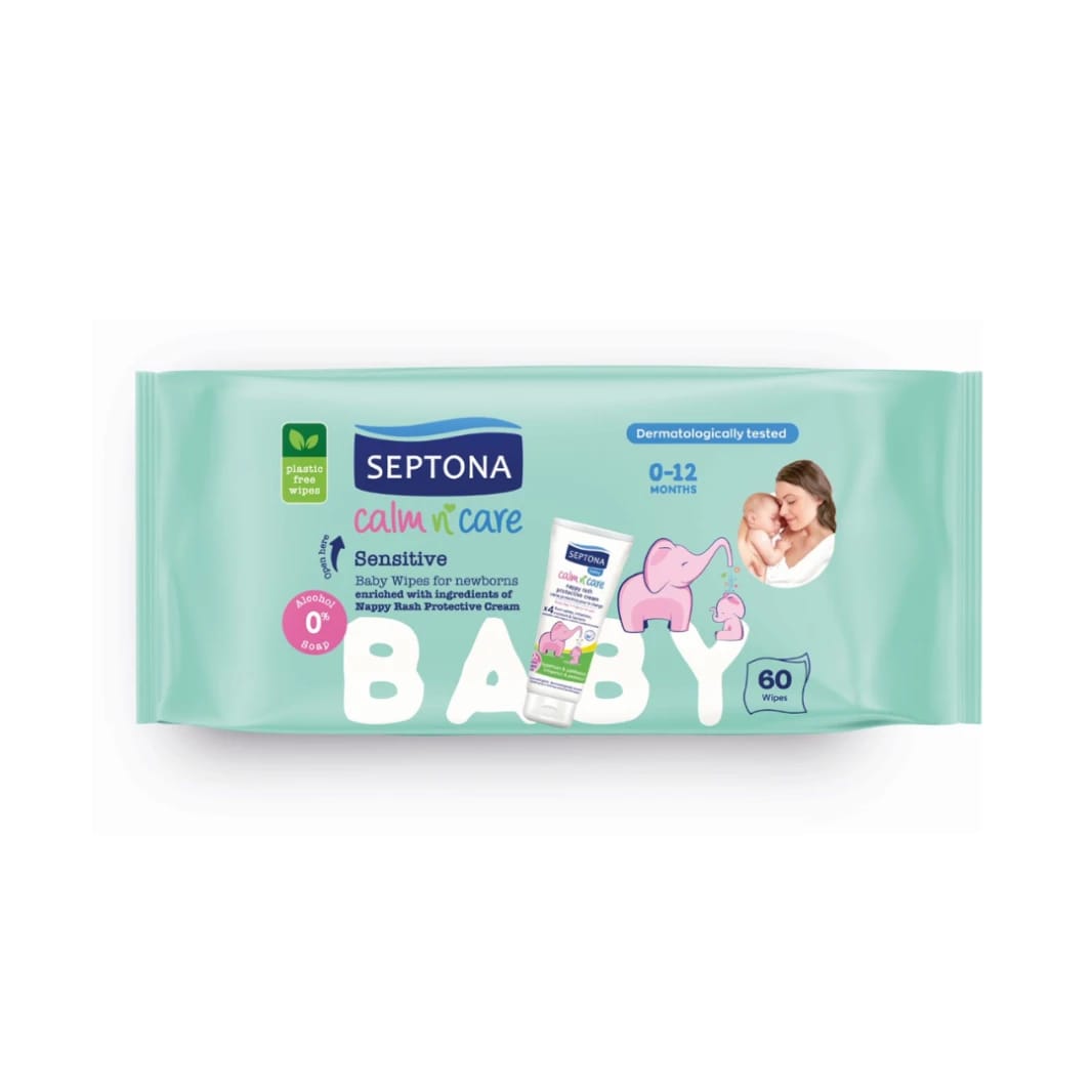 Septona Sensitive Baby Wipes 60 Pcs