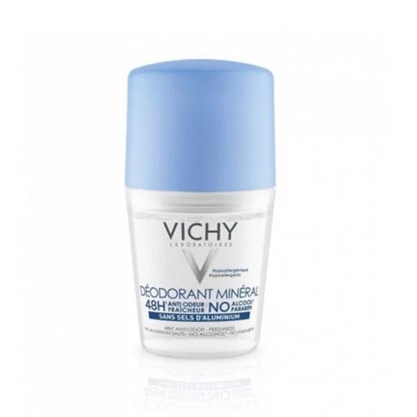 Vichy Mineral Deodorant Roll On 50ml - Blue