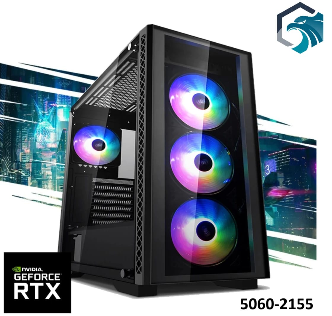 EC Power 5060-2312 Gaming PC NEW 14Gen Intel I7 14400F 20-Cores w/ Nvidia RTX 5060 8GB DDR7 Advanced Air Cooler
