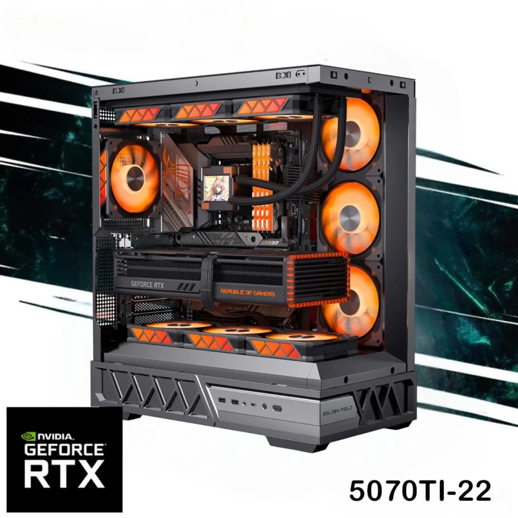 EC Power 5070TI-22 Gaming PC NEW 14Gen Intel I7 20-Cores w/ Nvidia RTX 5070TI 16GB DDR7 Liquid Cooler