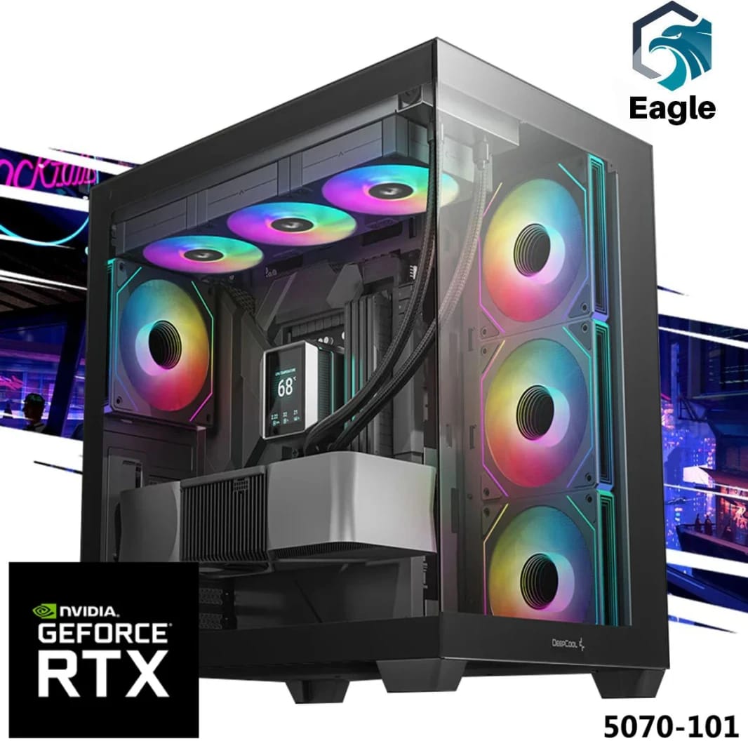 EC Power 5070-101 Gaming PC NEW 14Gen Intel I7 20-Cores w/ Nvidia RTX 5070 12GB DDR7 Liquid Cooler