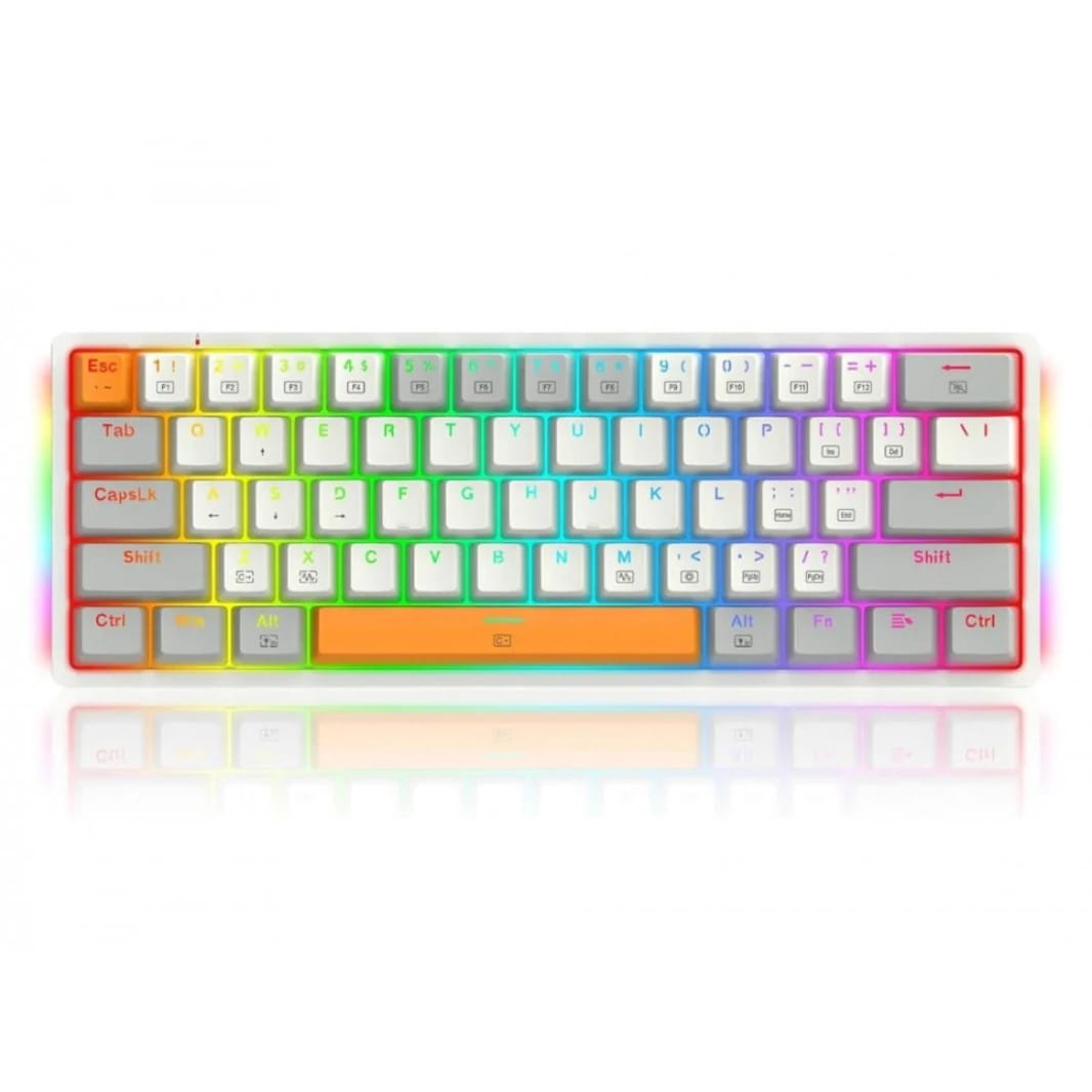 Redragon AKALI K642 WGO 60% Wired RGB Mechanical Gaming Keyboard – Red