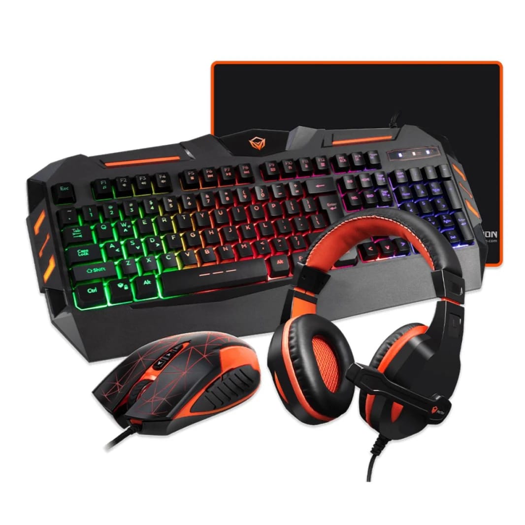 MeeTion MT-C500 Backlit Gaming Combo Kits 4 in 1 Gaming Keyboard Mouse