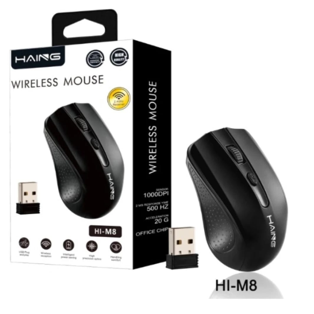 فأرة هاينج M8 بصرية USB لاسلكية 2.4G