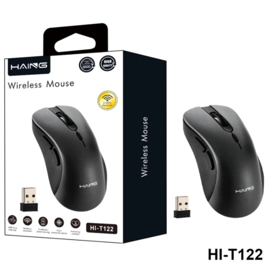 ماوس HAING HI-T122 لاسلكي 2.4G مع موصل نوع C