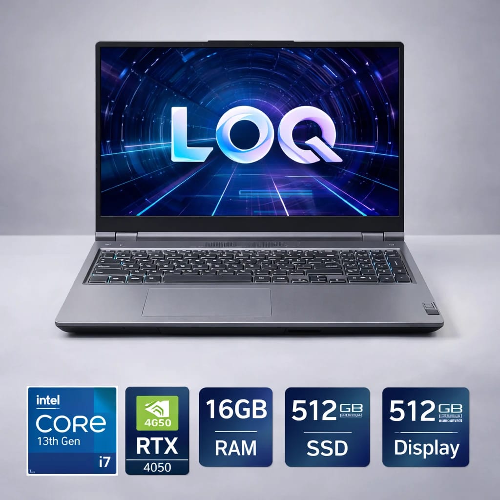 لينوفو LOQ i7 الجيل الثالث عشر RTX 4050 لابتوب ألعاب