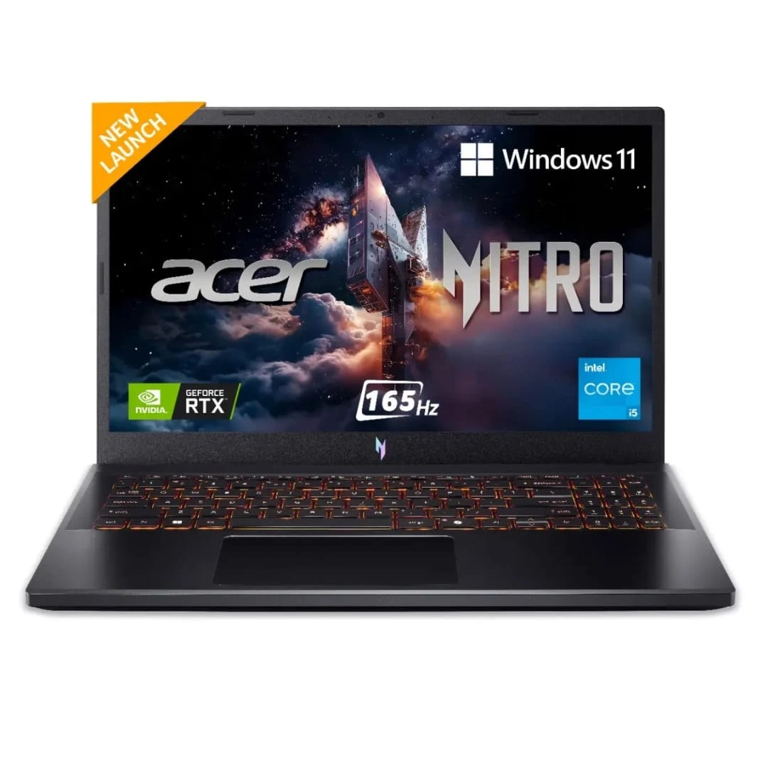 لابتوب الألعاب أيسر نايترو V15 بمعالج i5 وRTX 5050، تردد 165 هرتز