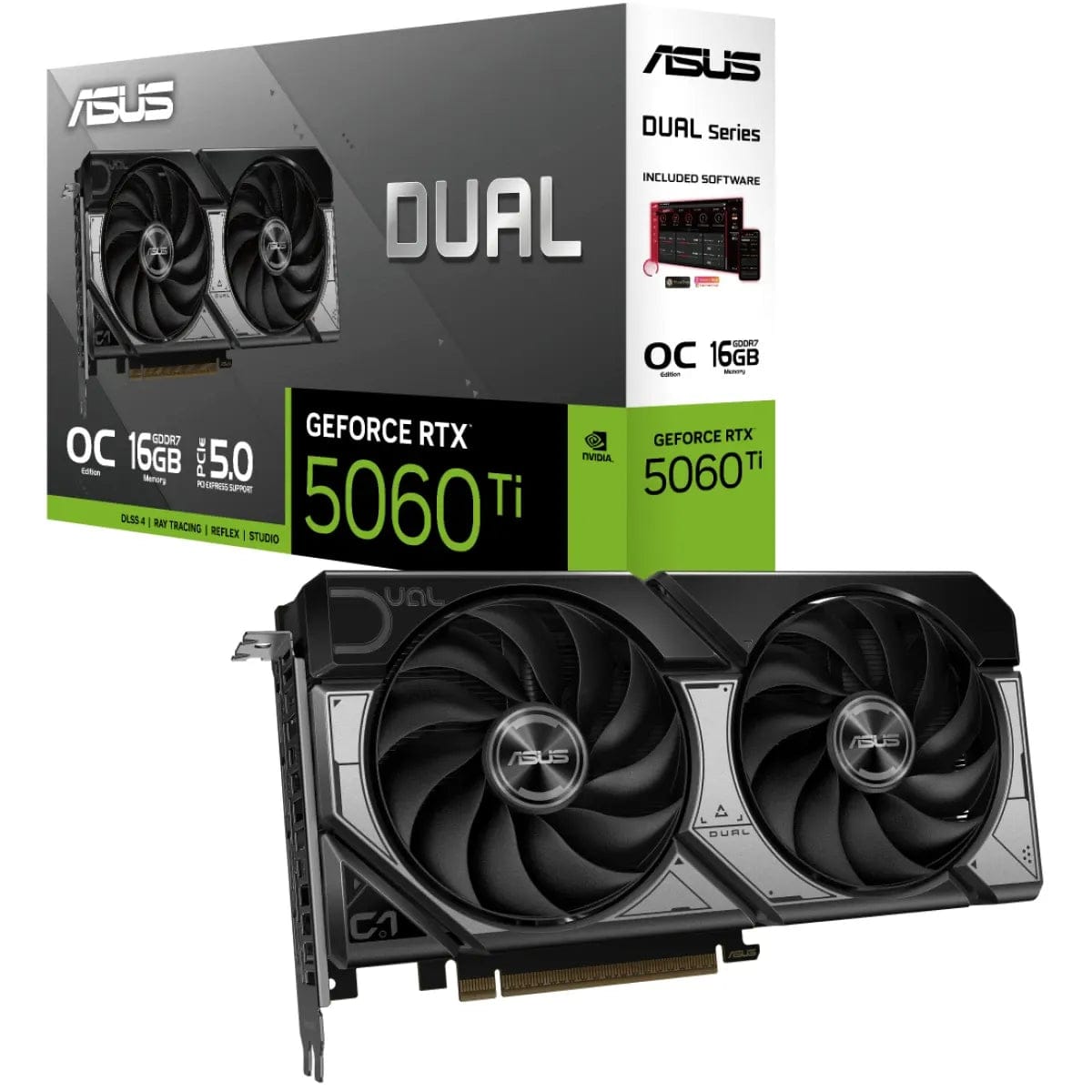 بطاقة الرسومات ASUS Dual GeForce RTX 5060 Ti OC Edition 8GB GDDR7