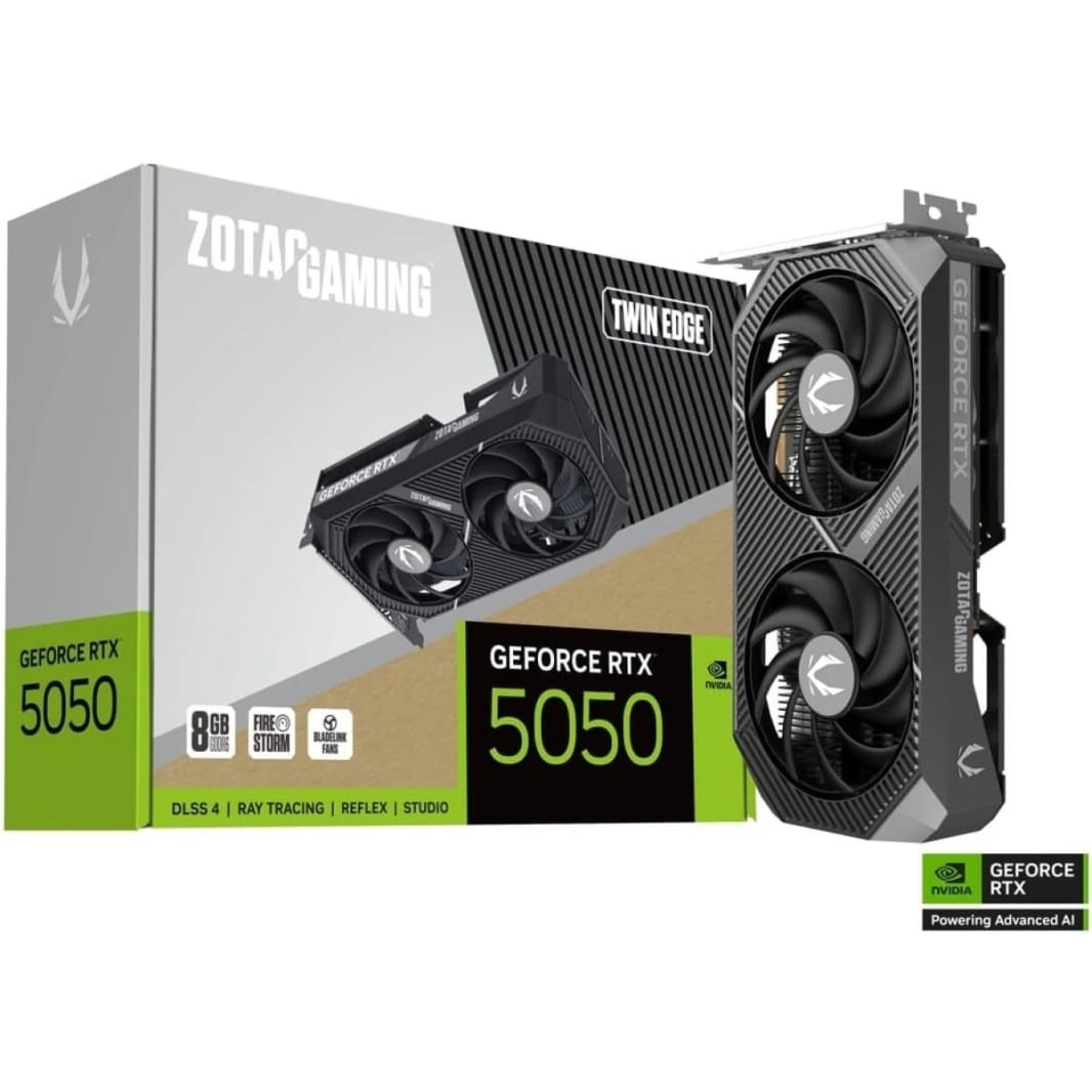 بطاقة الرسومات ZOTAC GAMING GeForce RTX 5050 Twin Edge 8GB GDDR6
