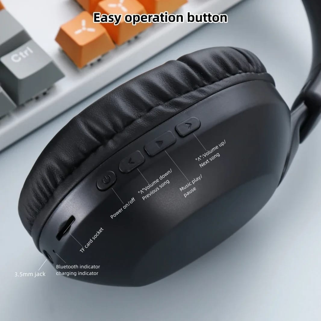 سماعة SODO SD-1102 اللاسلكية بتقنية بلوتوث 5.3 مع دعم بطاقة SD وAUX