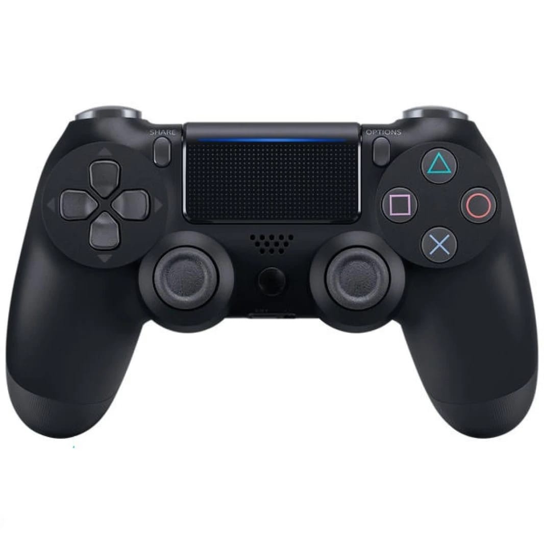 وحدة تحكم لاسلكية لجهاز PS4 مزدوجة الاهتزاز - أسود
