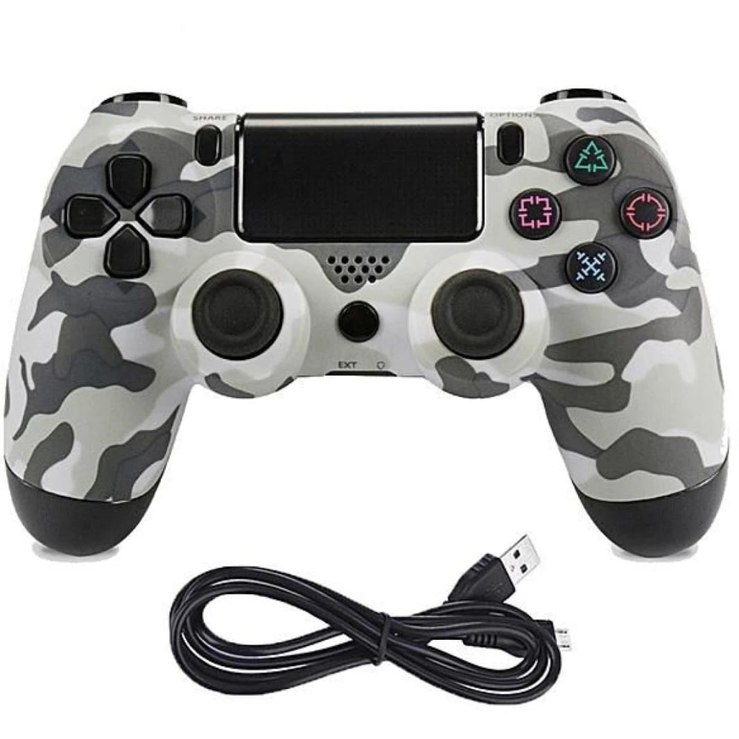 وحدة تحكم لاسلكية لـ PS4 دبل شوك (جيشي-أحمر-أخضر-أزرق)