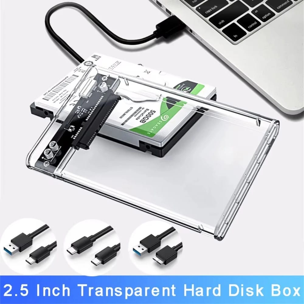 ORICO حاوية شفافة لمحرك الأقراص الصلب الخارجي 2.5 بوصة USB 3.0