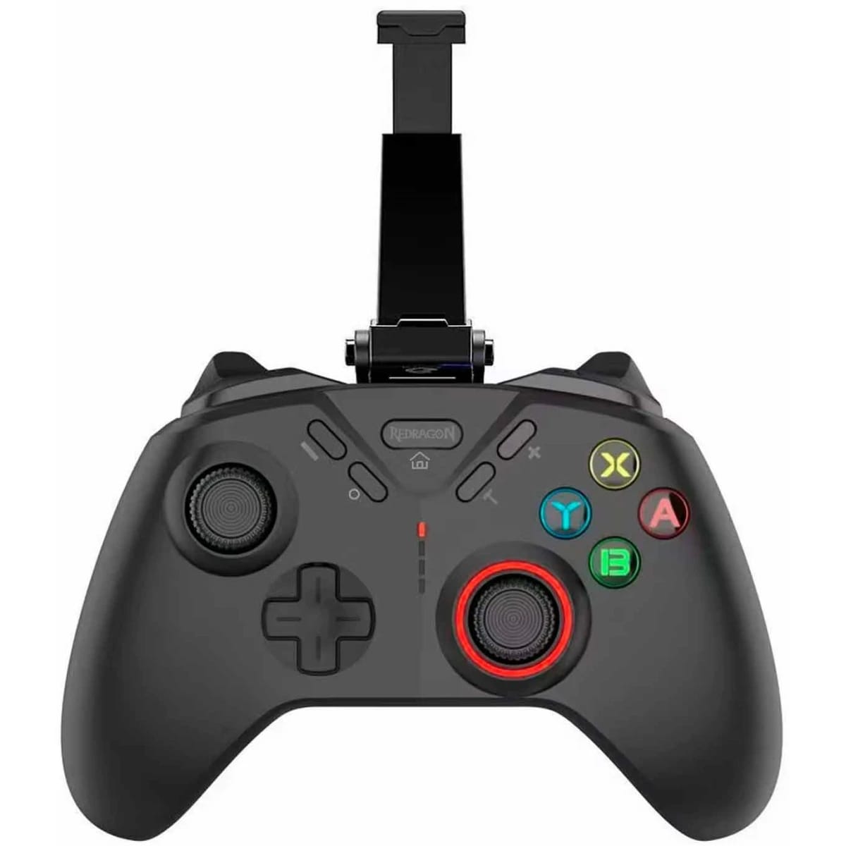 جهاز تحكم الألعاب Redragon FORGE G711 بلوتوث، لاسلكي 2.4 جيجا هرتز، USB-C قابل لإعادة الشحن حتى 8 ساعات لأجهزة الكمبيوتر الشخصي، N-Switch، PS3/PS4، iOS، Android - أسود