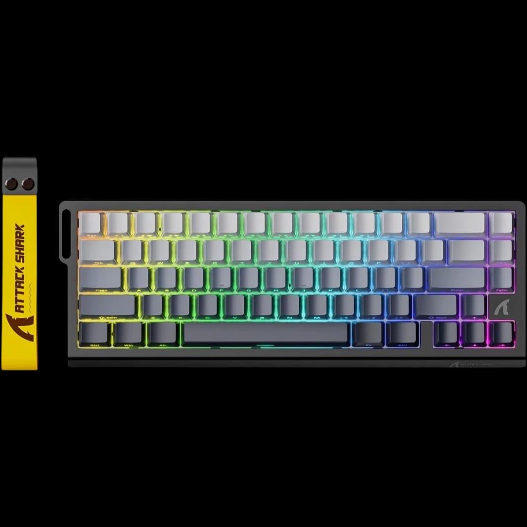 ATTACK SHARK X68 HE Rapid Trigger Mechanical Gaming Keyboard 60% Wired TKL with Adjustable Actuation