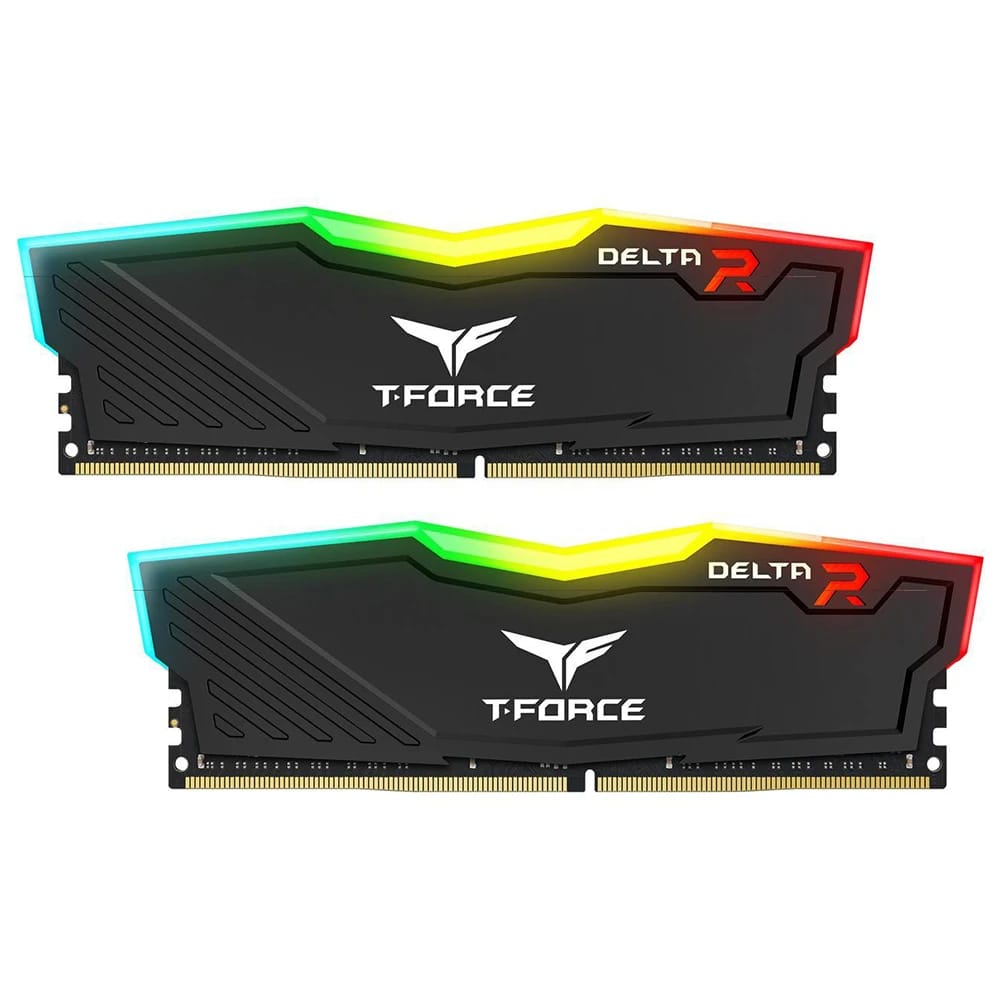 T-Force Delta RGB Black Desktop Ram 16GB (2x8GB) DDR4 3600Mhz