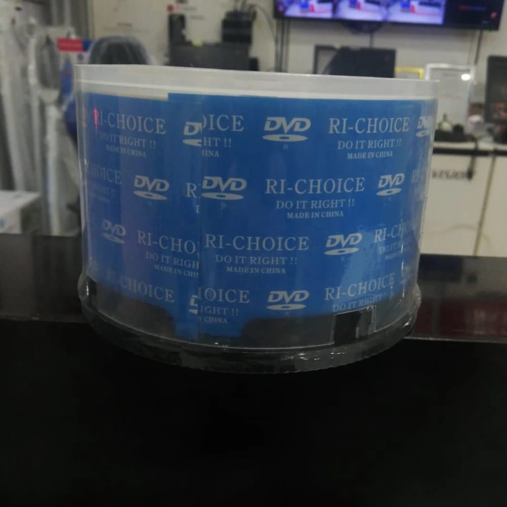 أقراص DVD فارغة من Ri-Choice – وسائط قابلة للتسجيل بسعة 4.7 جيجابايت / 8.5 جيجابايت