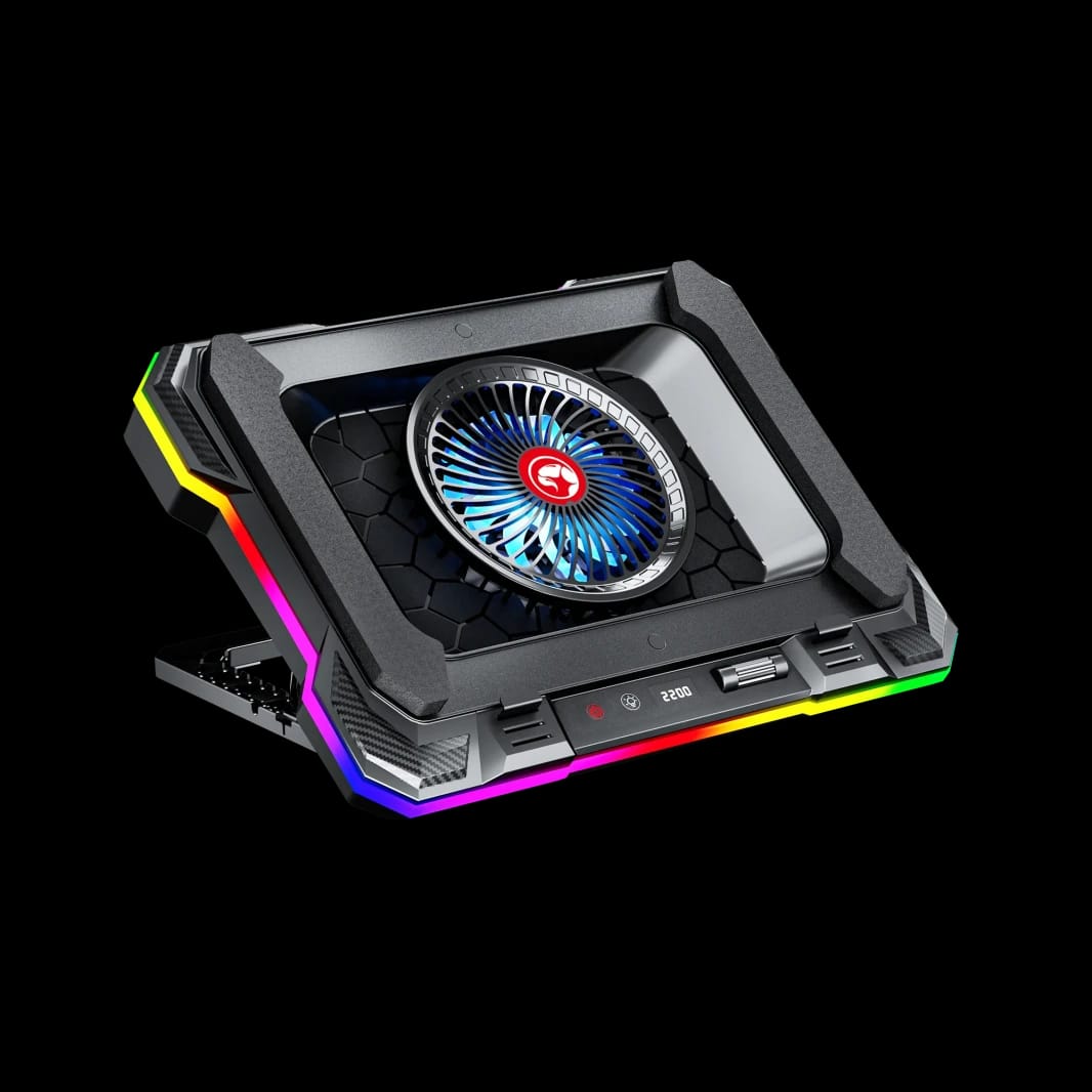 حامل تبريد اللاب توب مارفو أطلس 43 FN-43 بإضاءة RGB قابلة للتعديل
