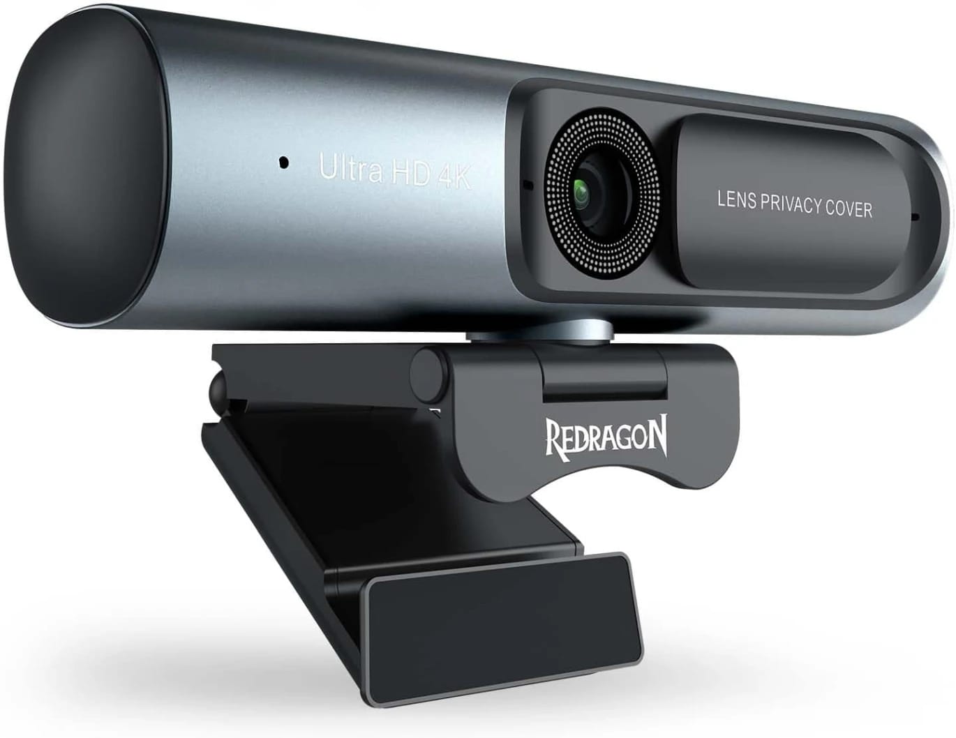 Redragon GW911 4K Webcam for PC, Ultra HD with Dual Noise-Cancelling Mic, PDAF Auto Focus, Auto Light Correction, Plug & Play, Privacy Cover