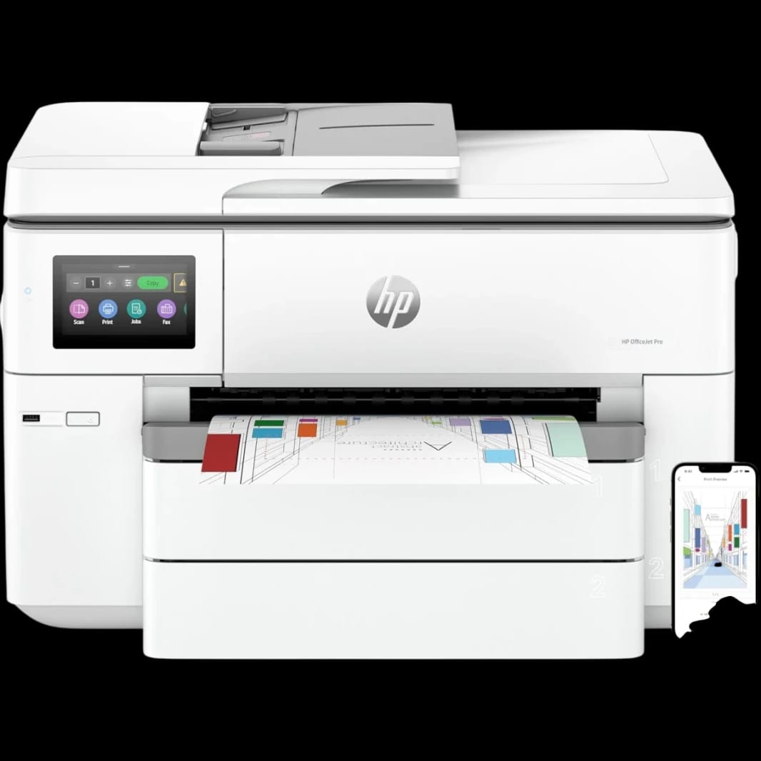 طابعة HP أوفيس جيت برو 9730 الكل في واحد بصيغة A3 ملونة اللاسلكية