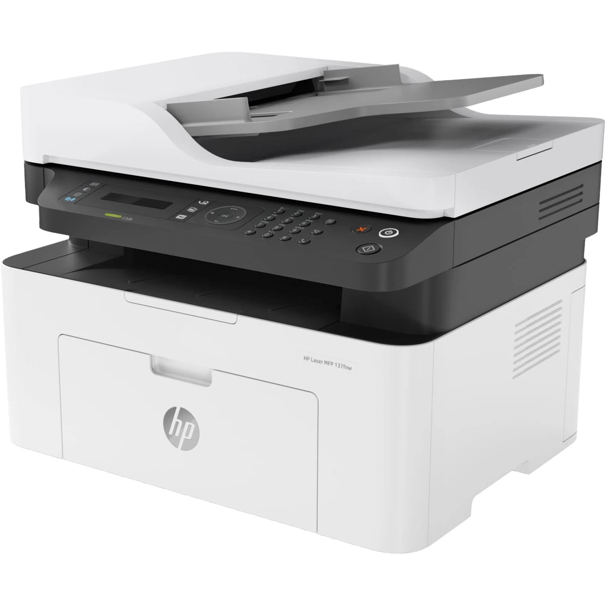 طابعة HP ليزر جت MFP M137FNW أحادية اللون متعددة الوظائف 4 في 1 مع وحدة تغذية تلقائية - أبيض