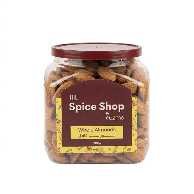 The Spice Shop Whole Almonds Jar 300g