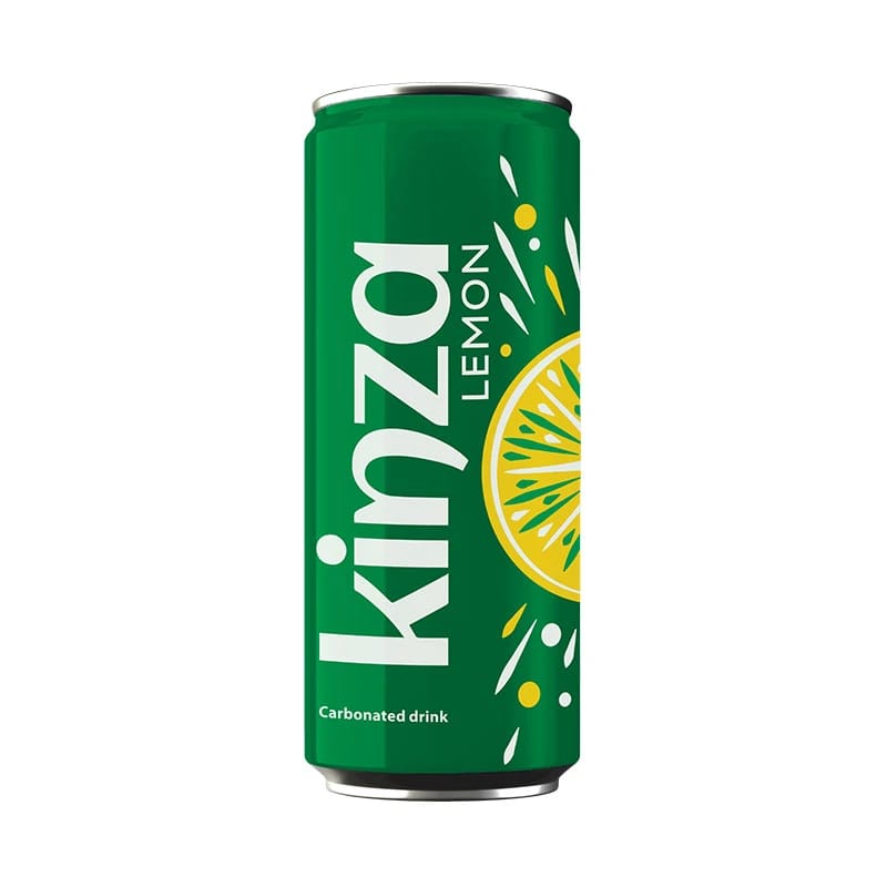 Kinza Lemon Carbonated Drink Can 250ml