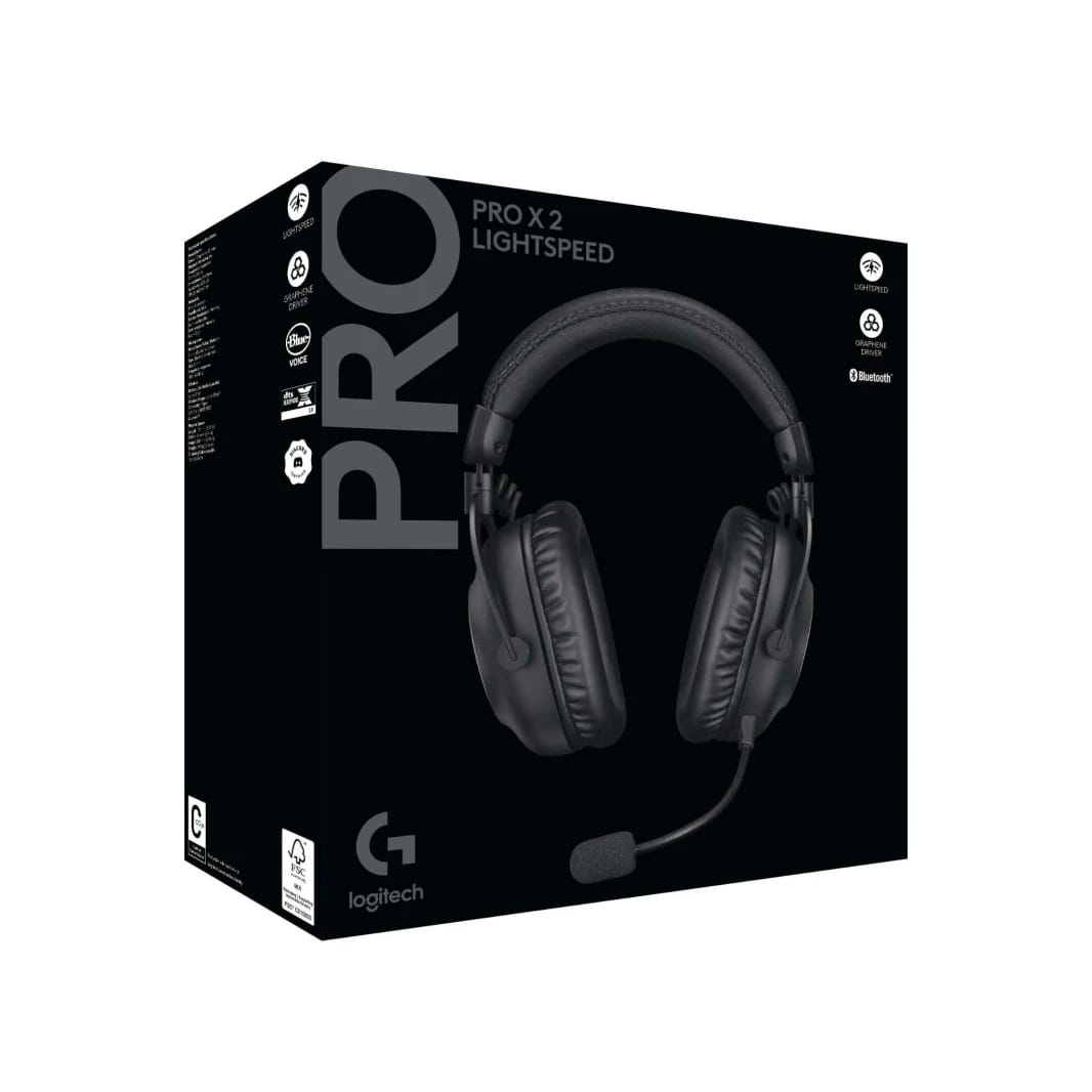 Logitech G PRO X Gen 2 Wireless 2.4GHz and Bluetooth Gaming Headset – Black